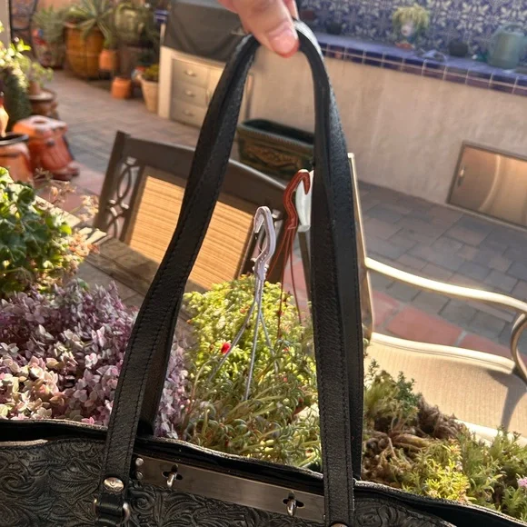 Patricia Nash Black Benvenuto Tote - Picture 7 of 14